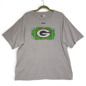 NFL Green Bay Packers Team Apparel Men's XL Gray T Shirt Football Fan Gear